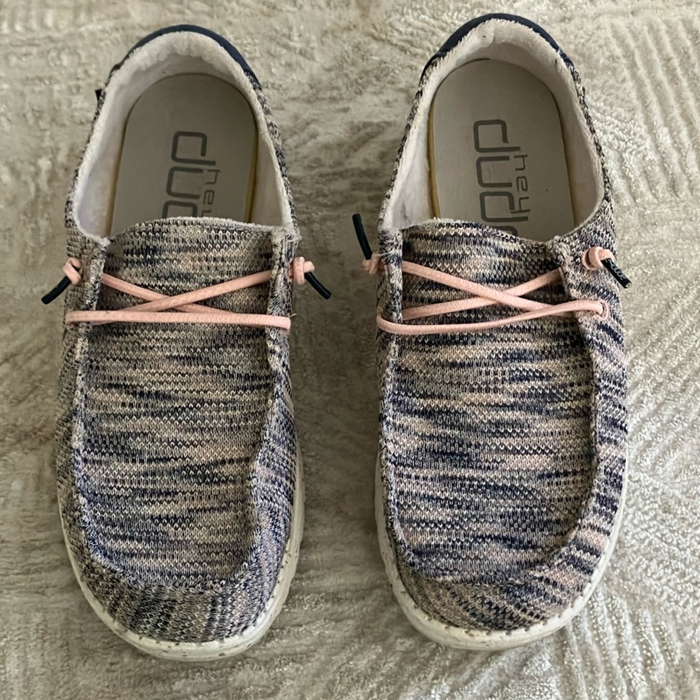 Hey Dude Women Shoes - Pink and Gray light pink